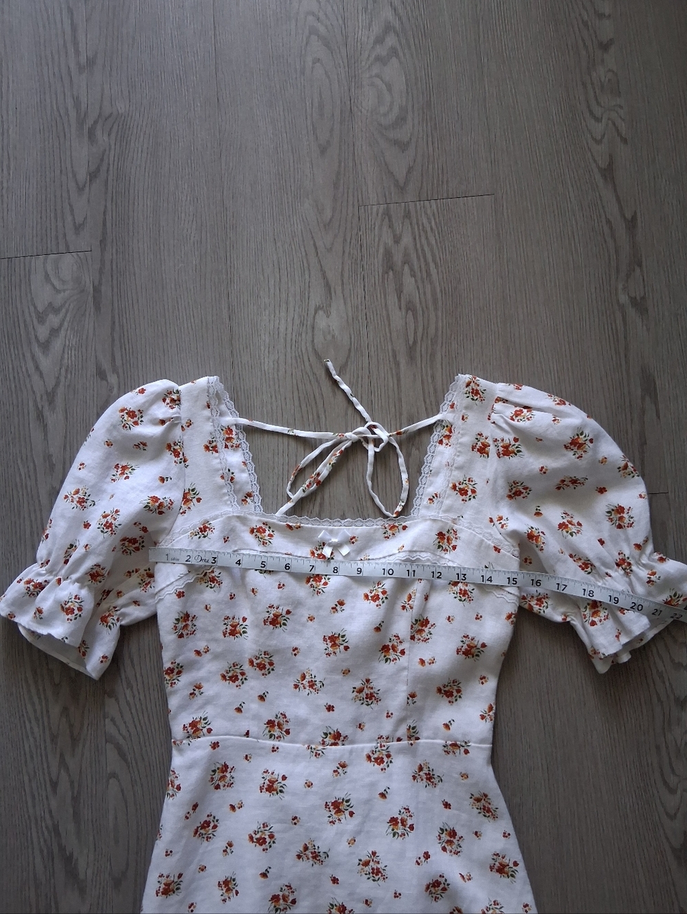 Reformation Evianna Linen Mini Dress In Lara Floral - Picture 13 of 16